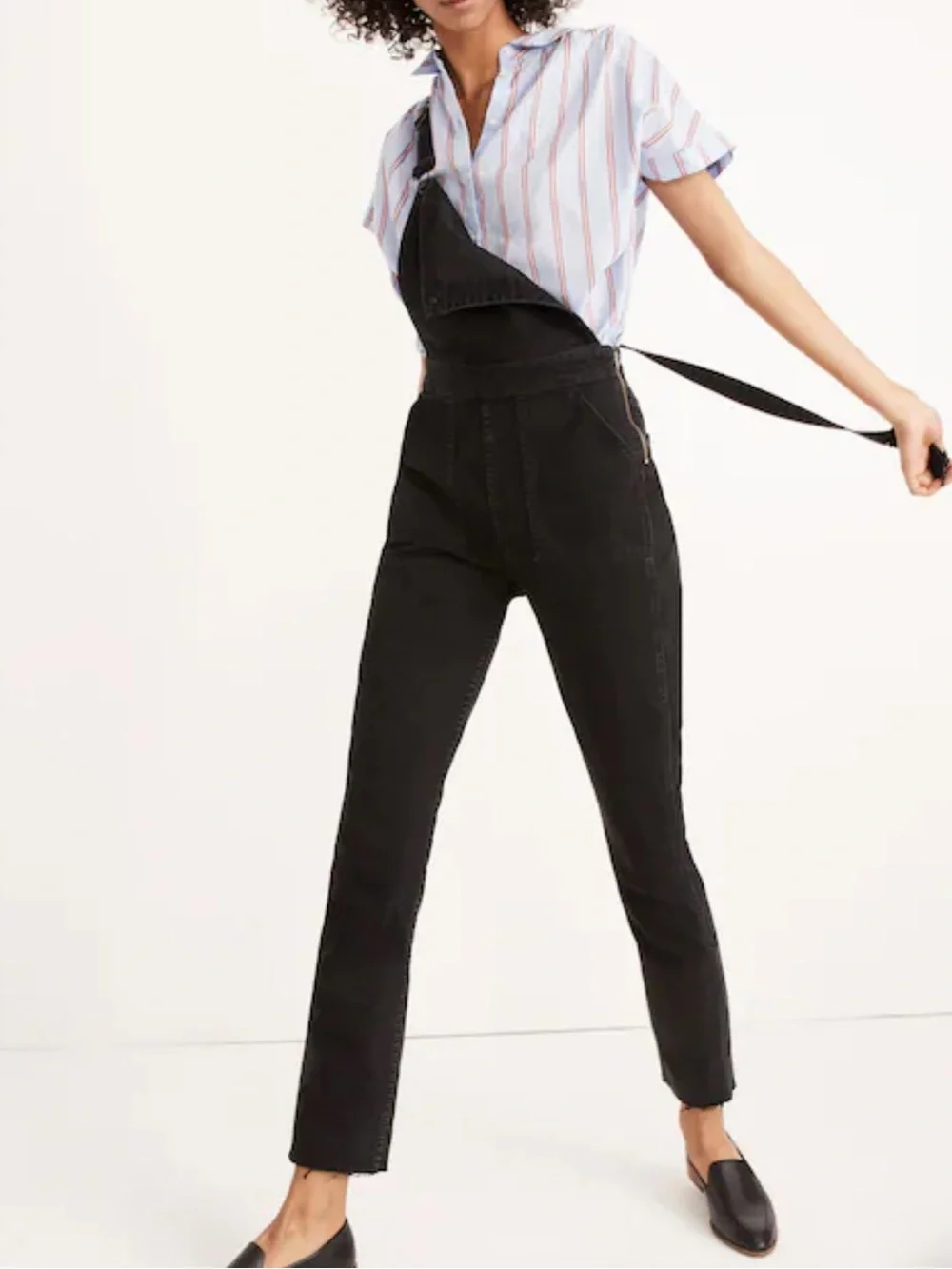 Skinny Overalls in Lunar Wash